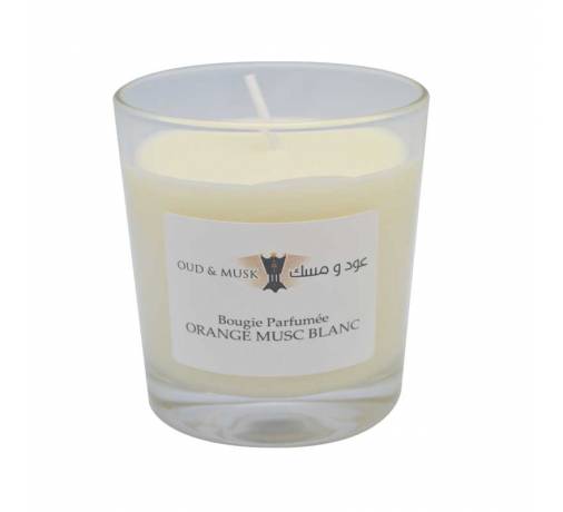 Orange White Musk Scented Candle